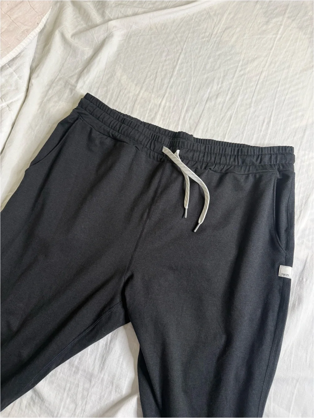Men's Black Jogger Pants with Drawstring